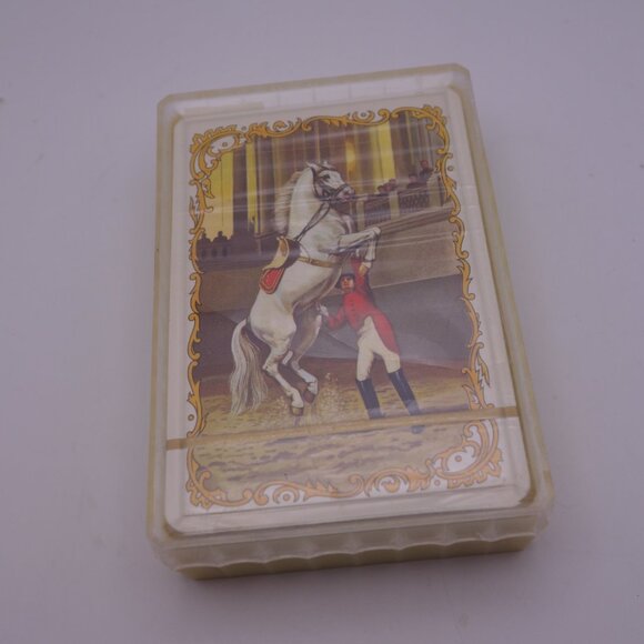 Vintage Piatnik White Horse Playing Cards Still in Plastic Never Used! - Picture 1 of 12